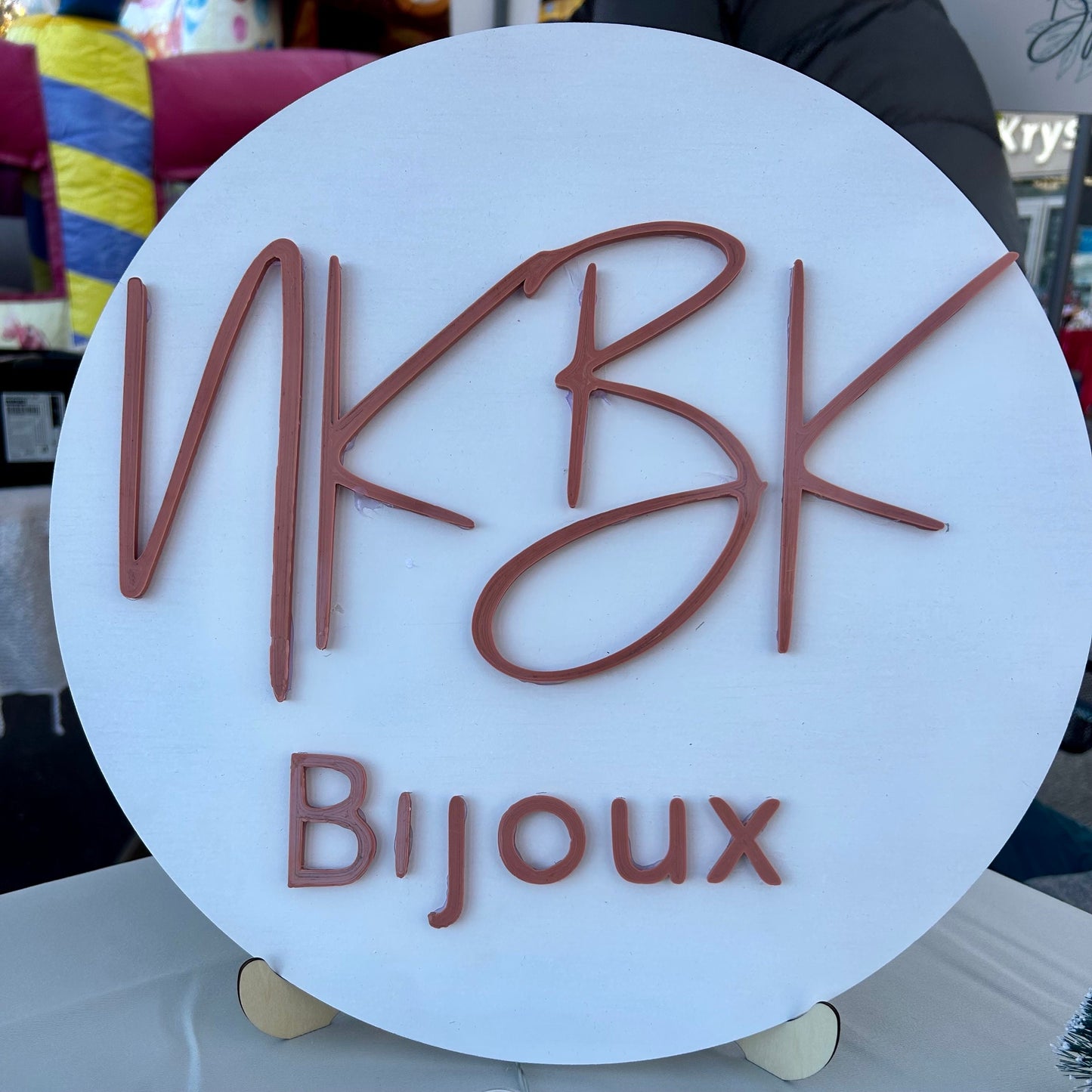 Enseigne logo 3D sur mesure – Décoration murale pour entreprise, boutique ou bureau