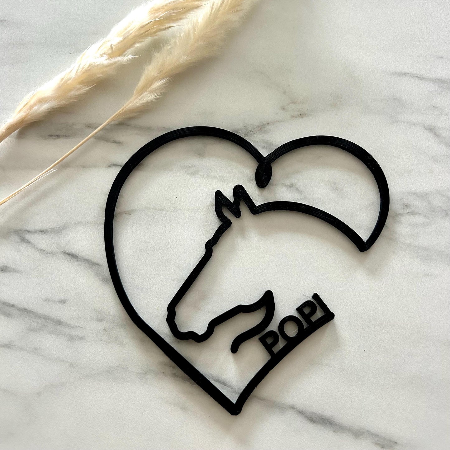 Décoration de couple cheval cavalier idée cadeau sur le thème du cheval pour les cavaliers, date ou prénom à personnaliser