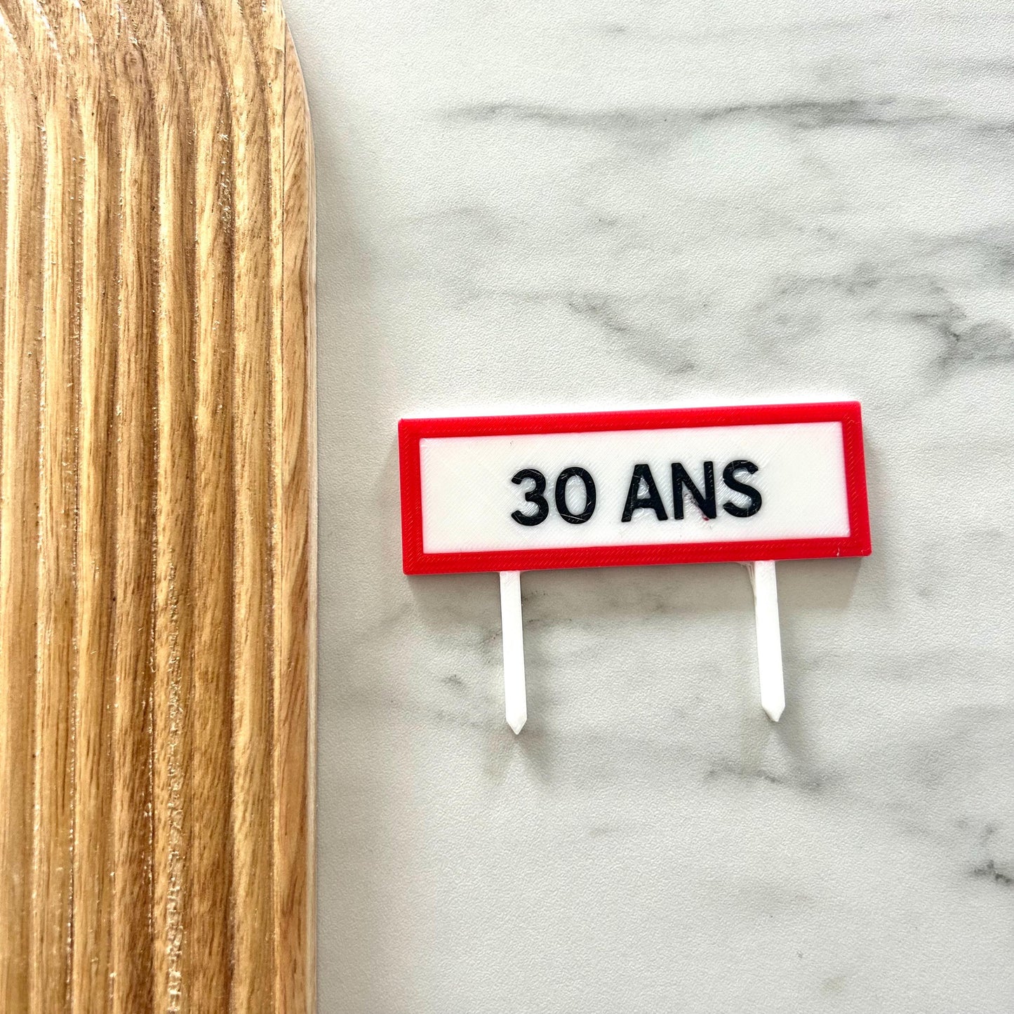 Cake topper prénom personnalisé pour gâteau cake topper original style panneau de ville