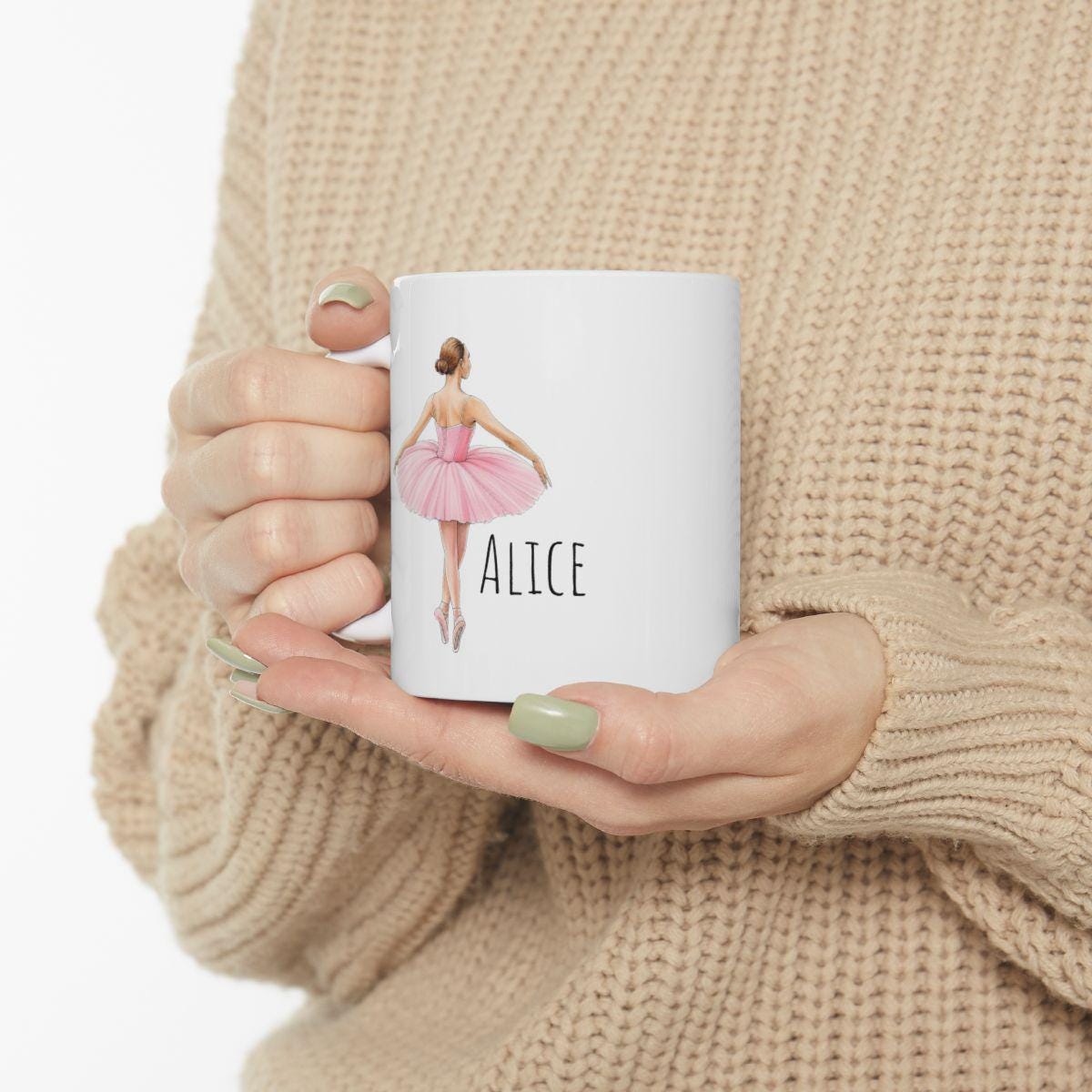 mug tasse à personnaliser danseuse avec prénom cadeau unique danse classique pour collègue famille ou amie cadeau danseuse