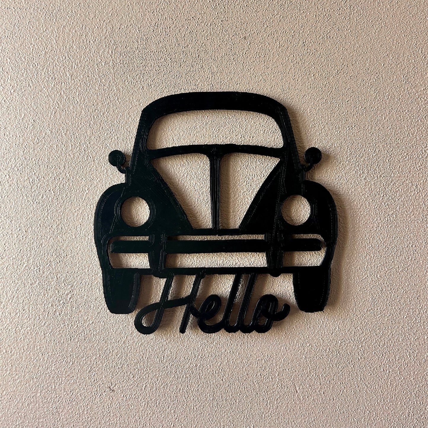 Décoration murale personnalisée voiture ancienne – Idée cadeau originale pour un salon tendance