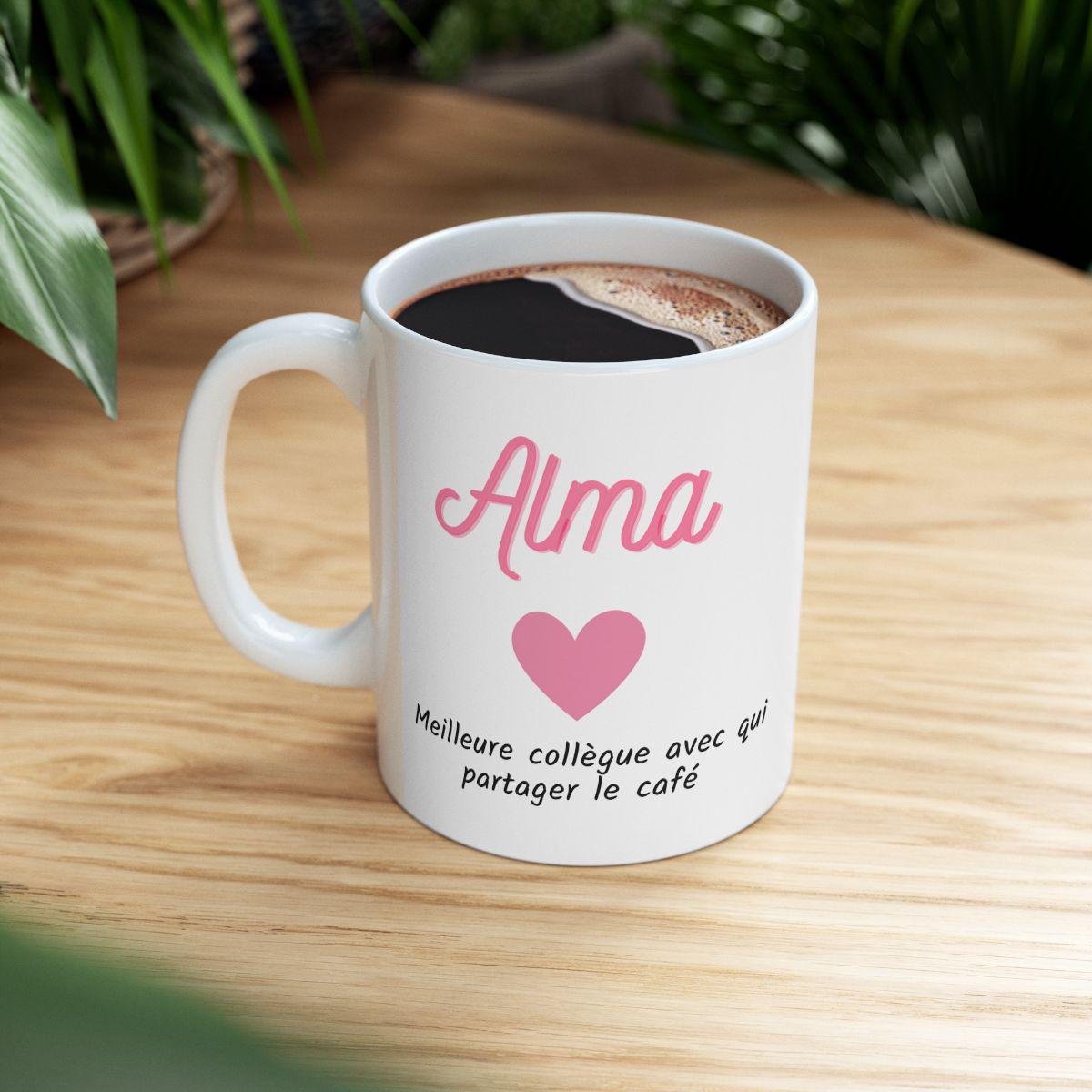mug tasse à pour collègue humoristique personnaliser avec prénom cadeau unique pour collègue famille ou amie cadeau personnalise original