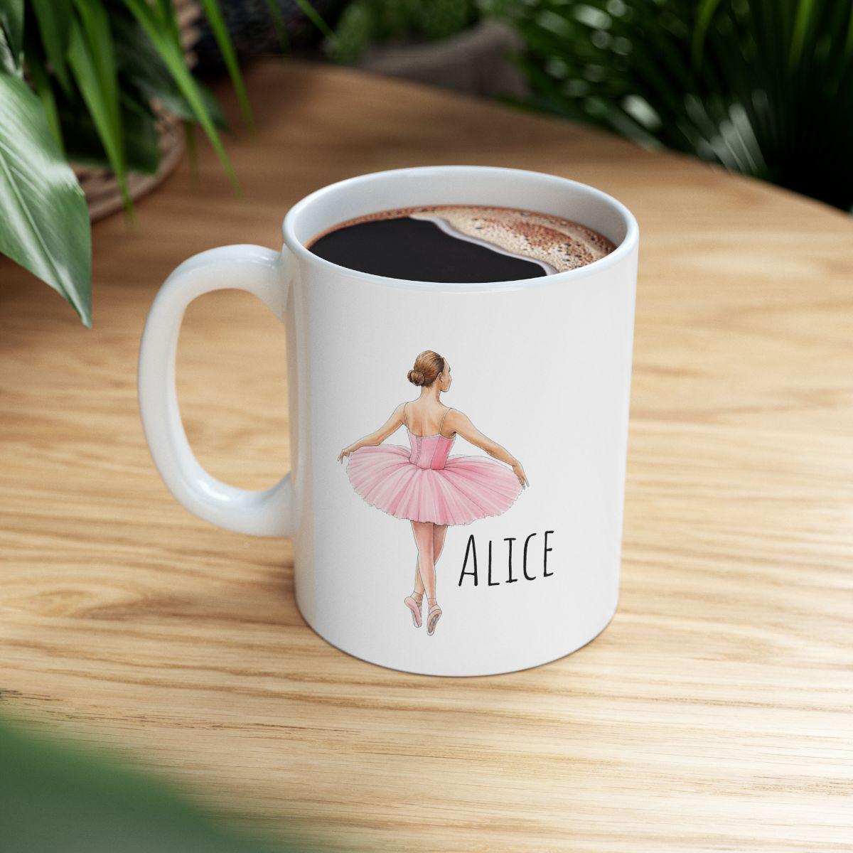 mug tasse à personnaliser danseuse avec prénom cadeau unique danse classique pour collègue famille ou amie cadeau danseuse