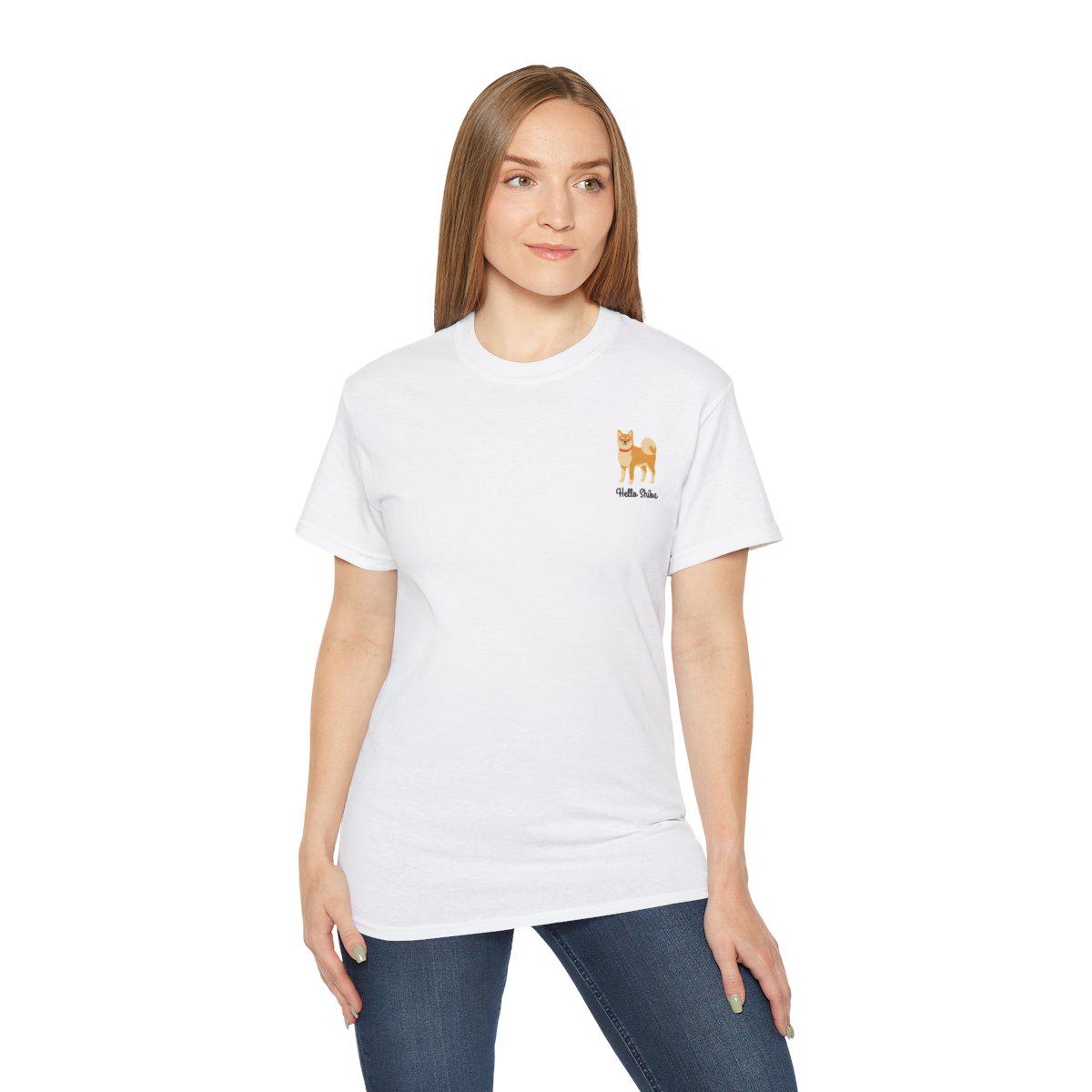 T-shirt Personnalisé Shiba Inu – Ajoutez Votre Texte Unique