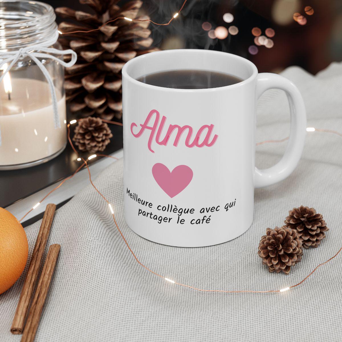 mug tasse à pour collègue humoristique personnaliser avec prénom cadeau unique pour collègue famille ou amie cadeau personnalise original