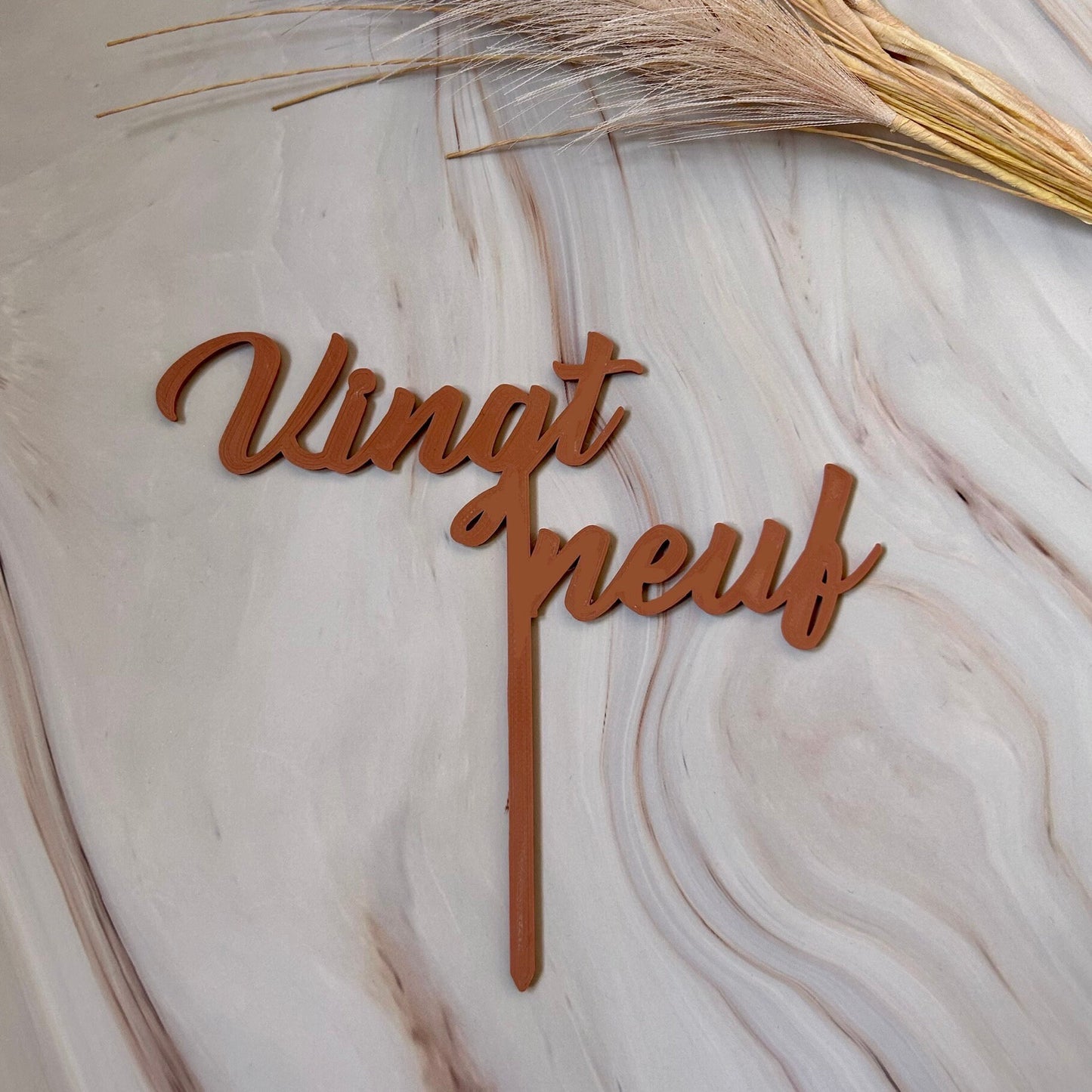 Cake Topper Personnalisé – Chiffres d’Âge pour Gâteau d’Anniversaire Adulte Enfant