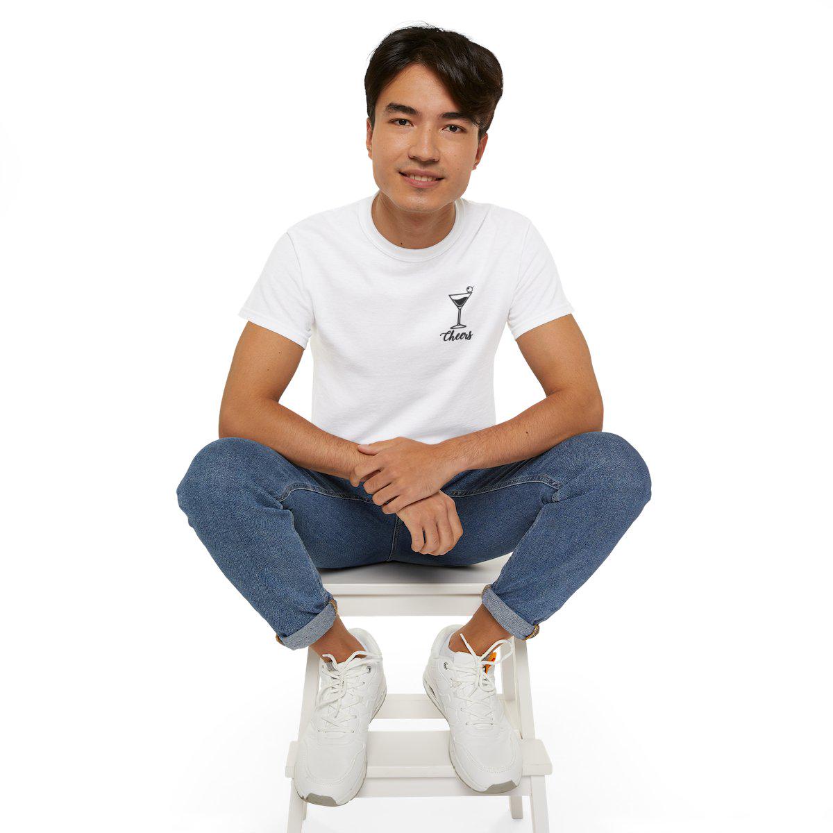 🎉 T-shirt Personnalisé – Design Cocktail 🍹 avec Texte et Couleurs à Choisir | Idéal Anniversaire & EVJF