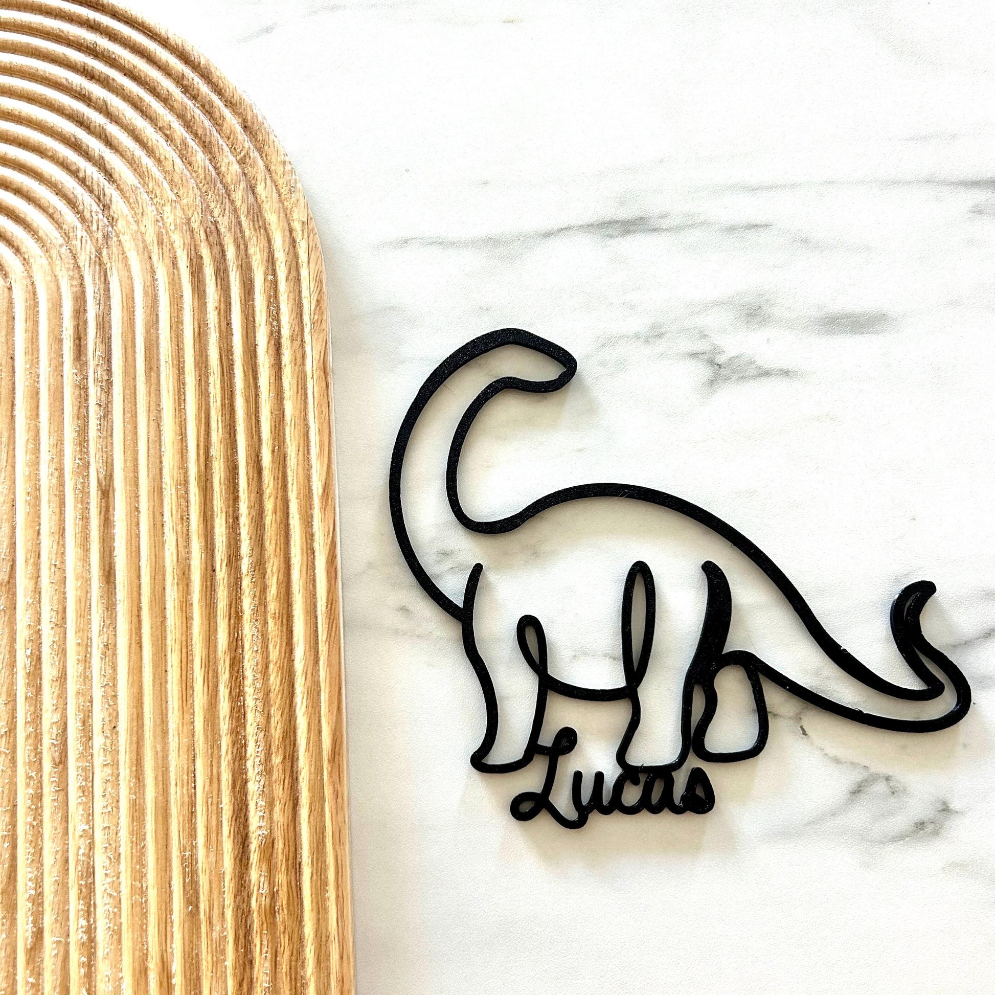 Décoration Murale Dinosaure Personnalisée – Prénom au Choix