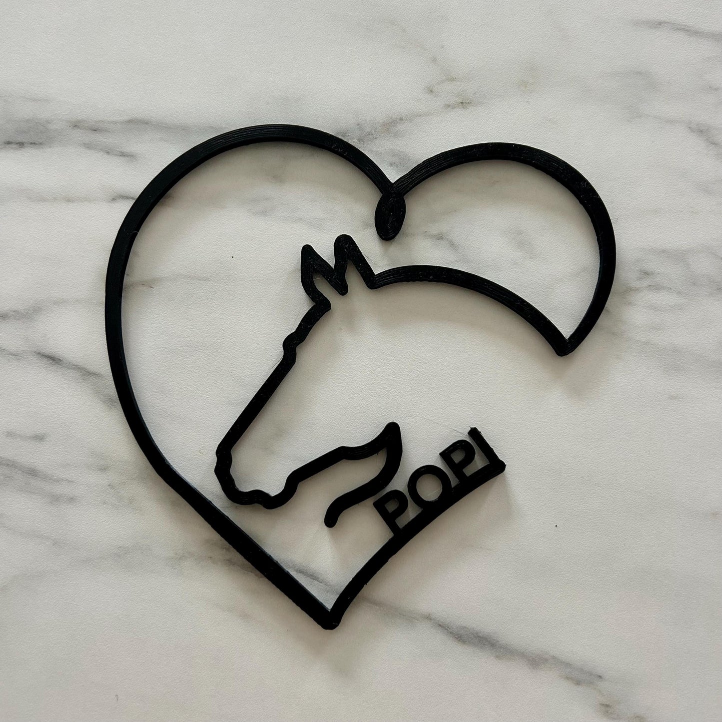 Décoration de couple cheval cavalier idée cadeau sur le thème du cheval pour les cavaliers, date ou prénom à personnaliser