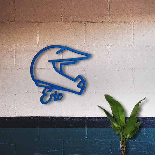 Casque moto personnalisé – déco murale unique & cadeau motard