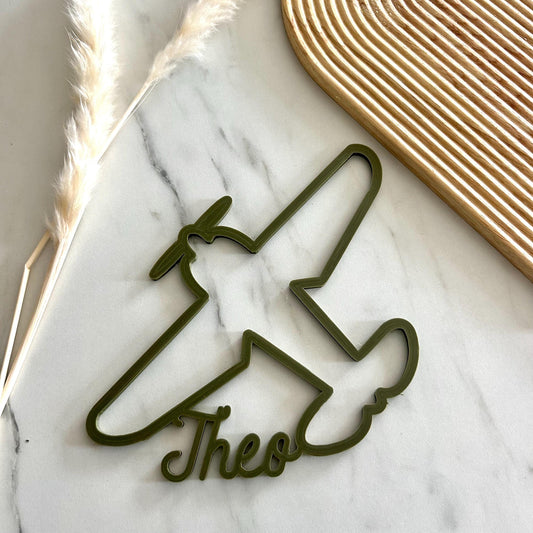 Décoration murale avion France Cadeau personnalisé passion avion Déco noire avion stylisé avion minimaliste Art mural thème des voyages