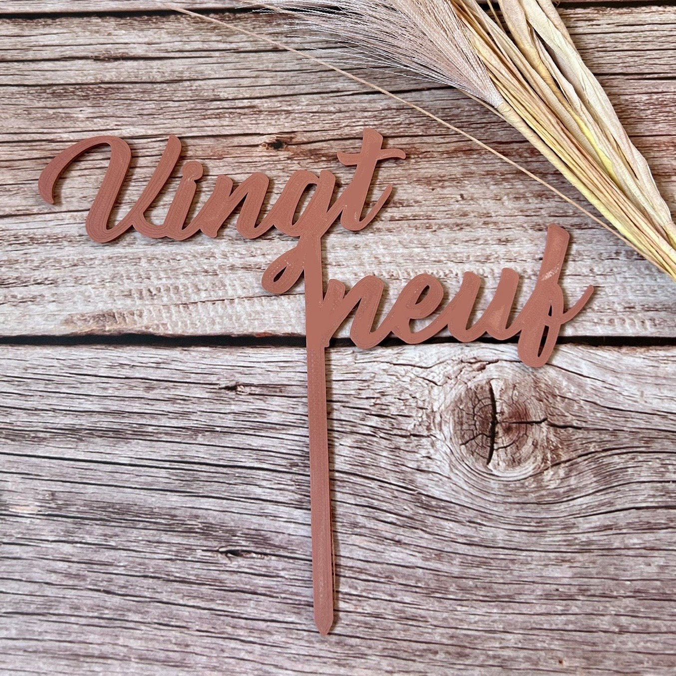 Cake Topper Personnalisé – Chiffres d’Âge pour Gâteau d’Anniversaire Adulte Enfant