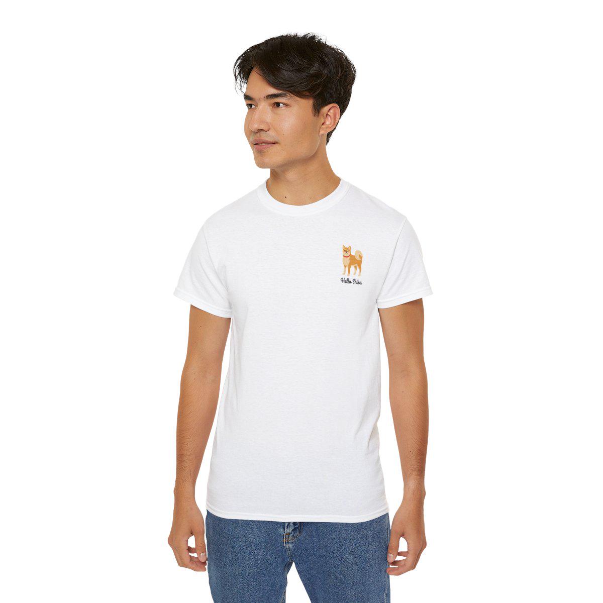 T-shirt Personnalisé Shiba Inu – Ajoutez Votre Texte Unique