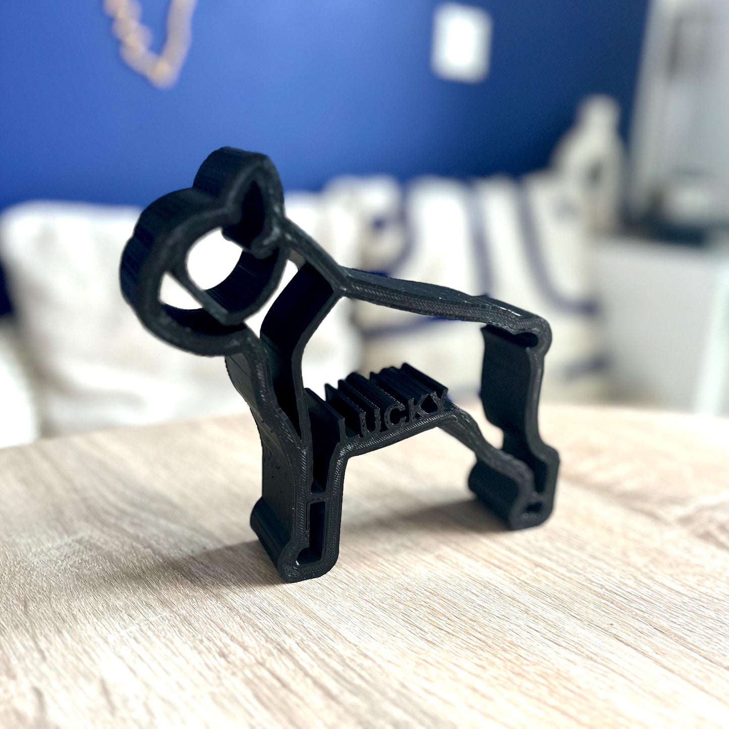 Statuette bouledogue personnalisée – Décoration maison à poser avec prénom, idée cadeau pour dog mom