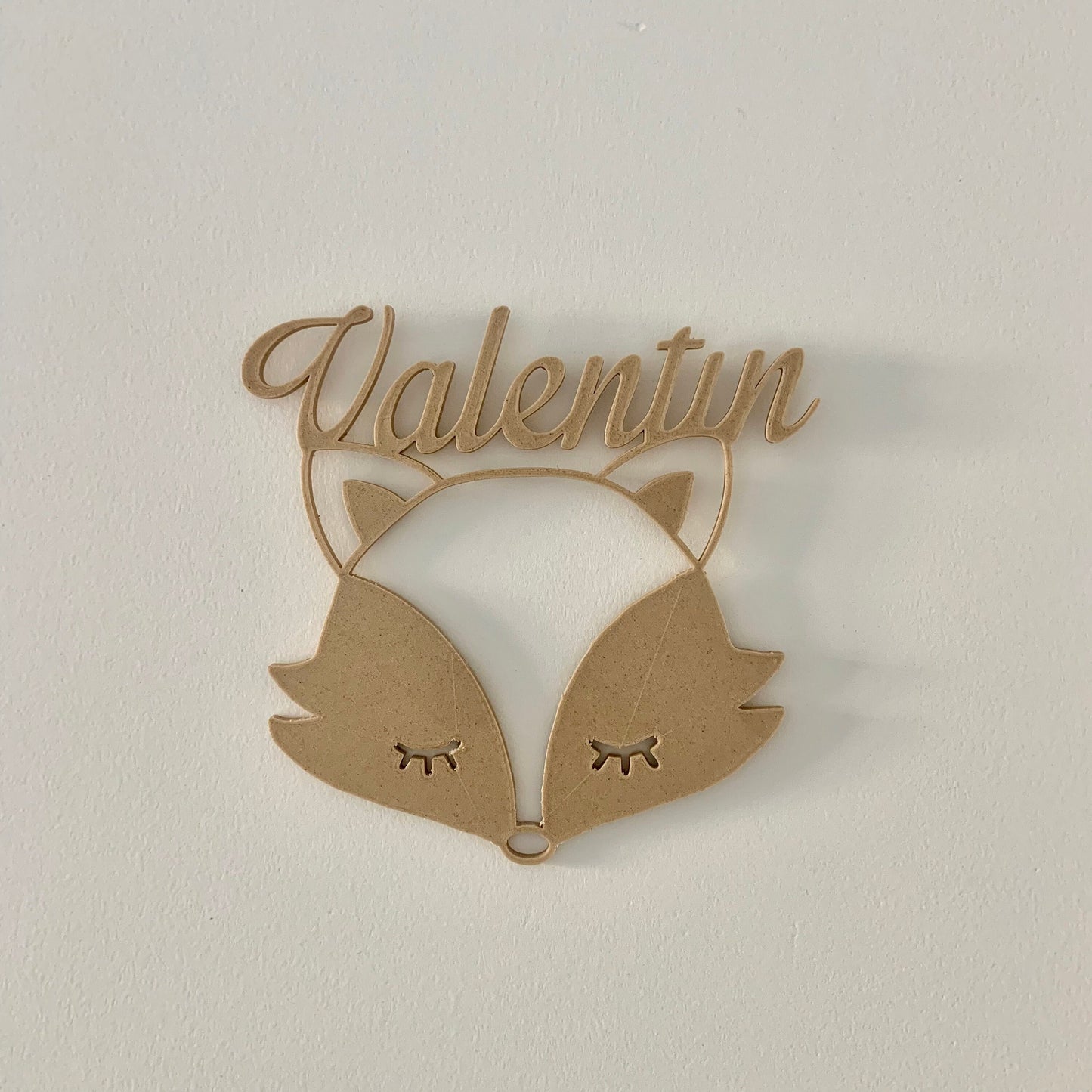 Plaque porte chambre murale renard avec prénom pour chambre bébé avec prénom mignon de chambre d'enfant personnalisation pour cadeau bébé