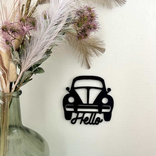 Décoration murale personnalisée voiture ancienne – Idée cadeau originale pour un salon tendance