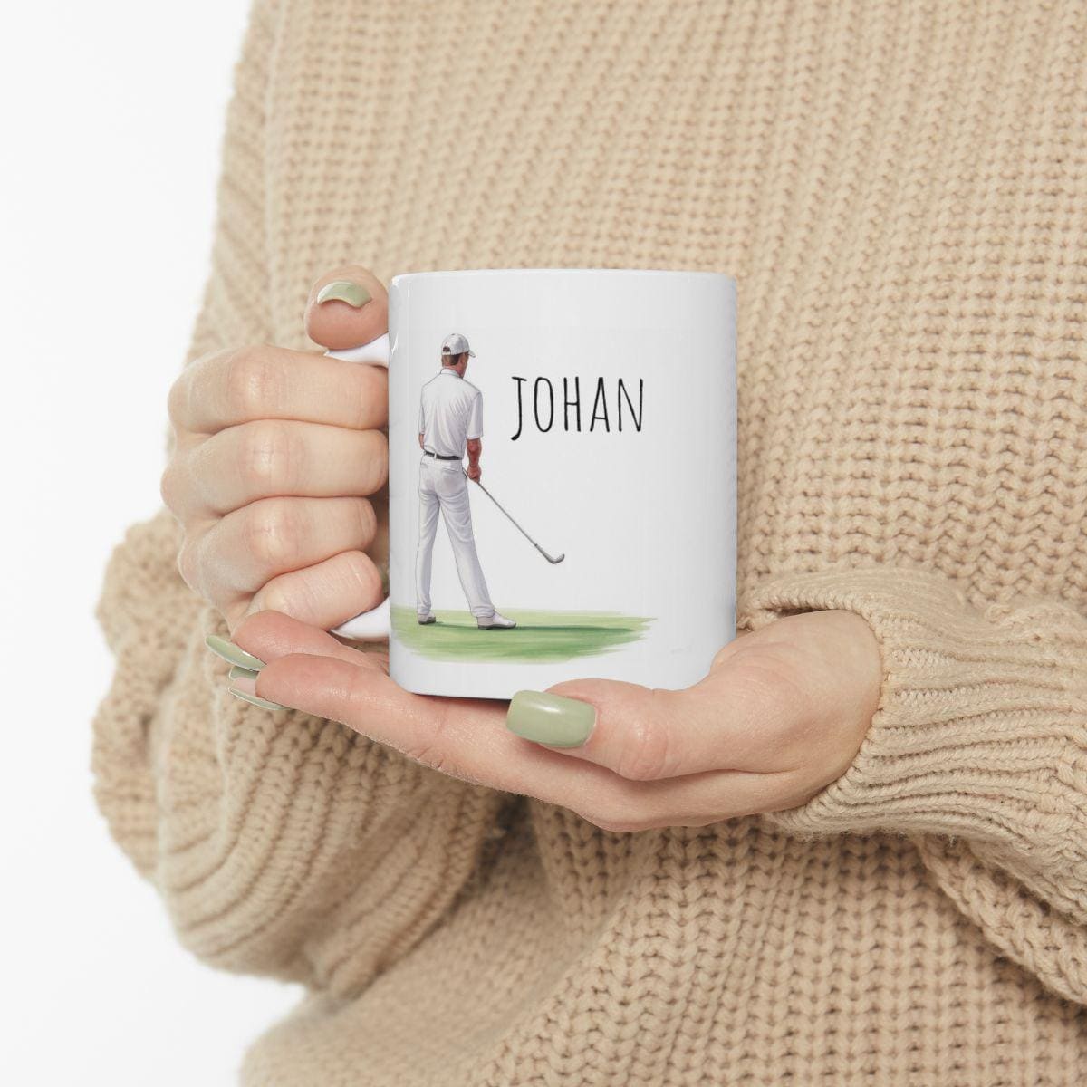 mug tasse à personnaliser golf avec prénom cadeau unique golfeur pour collègue famille ou amie cadeau fan de golf