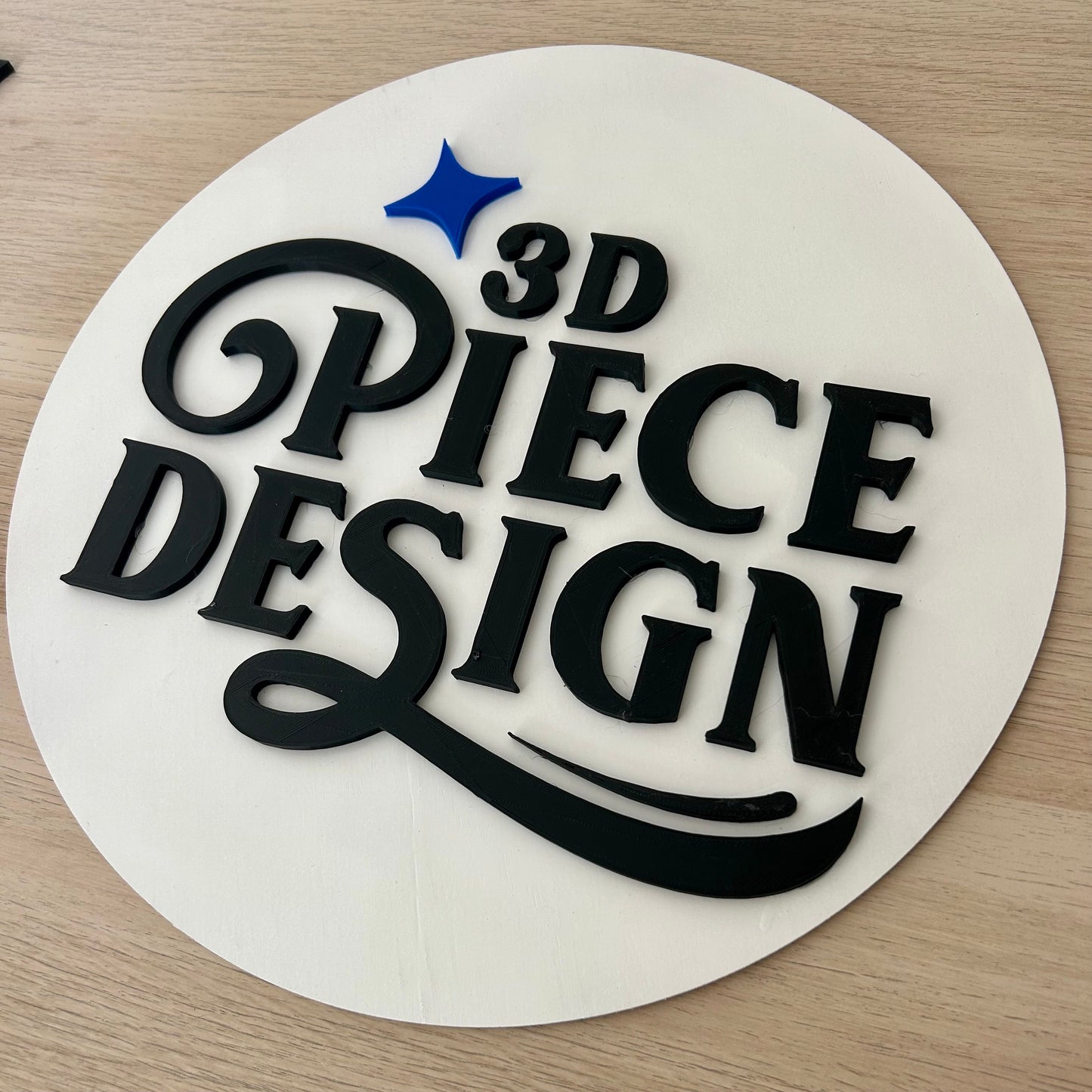 Enseigne logo 3D sur mesure – Décoration murale pour entreprise, boutique ou bureau