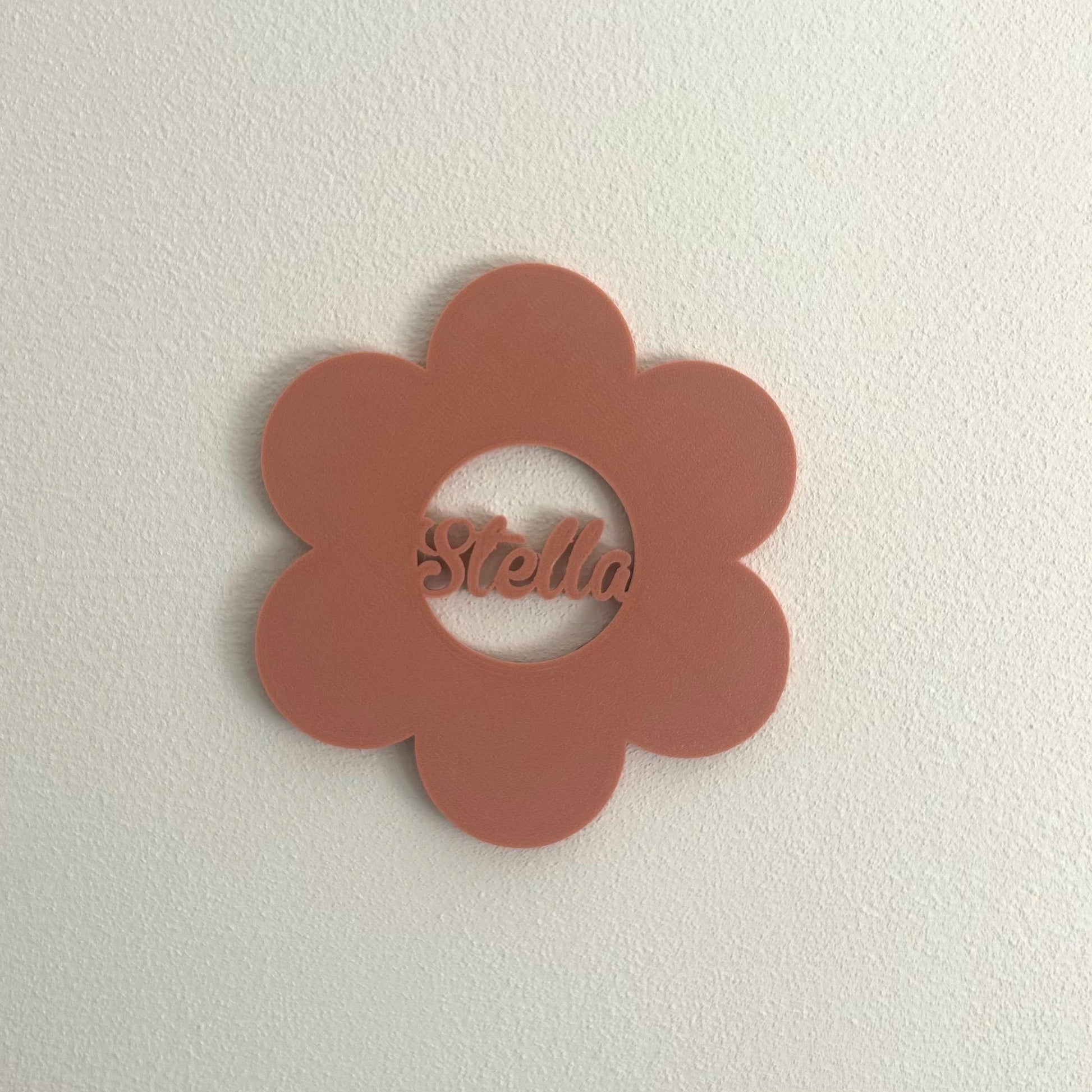 Décoration Murale Fleur Personnalisée - Idée Cadeau Unique