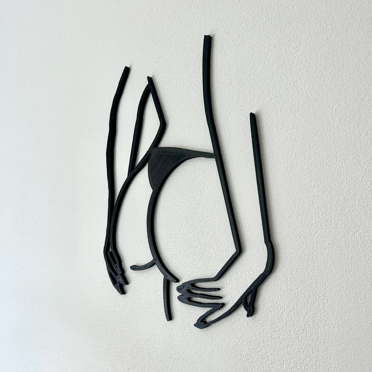 Décoration murale femme sexy filaire – Sensuelle, personnalisable, à accrocher, idée cadeau déco moderne