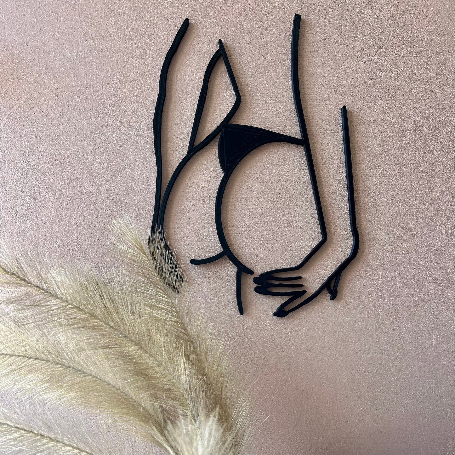 Décoration murale femme sexy filaire – Sensuelle, personnalisable, à accrocher, idée cadeau déco moderne