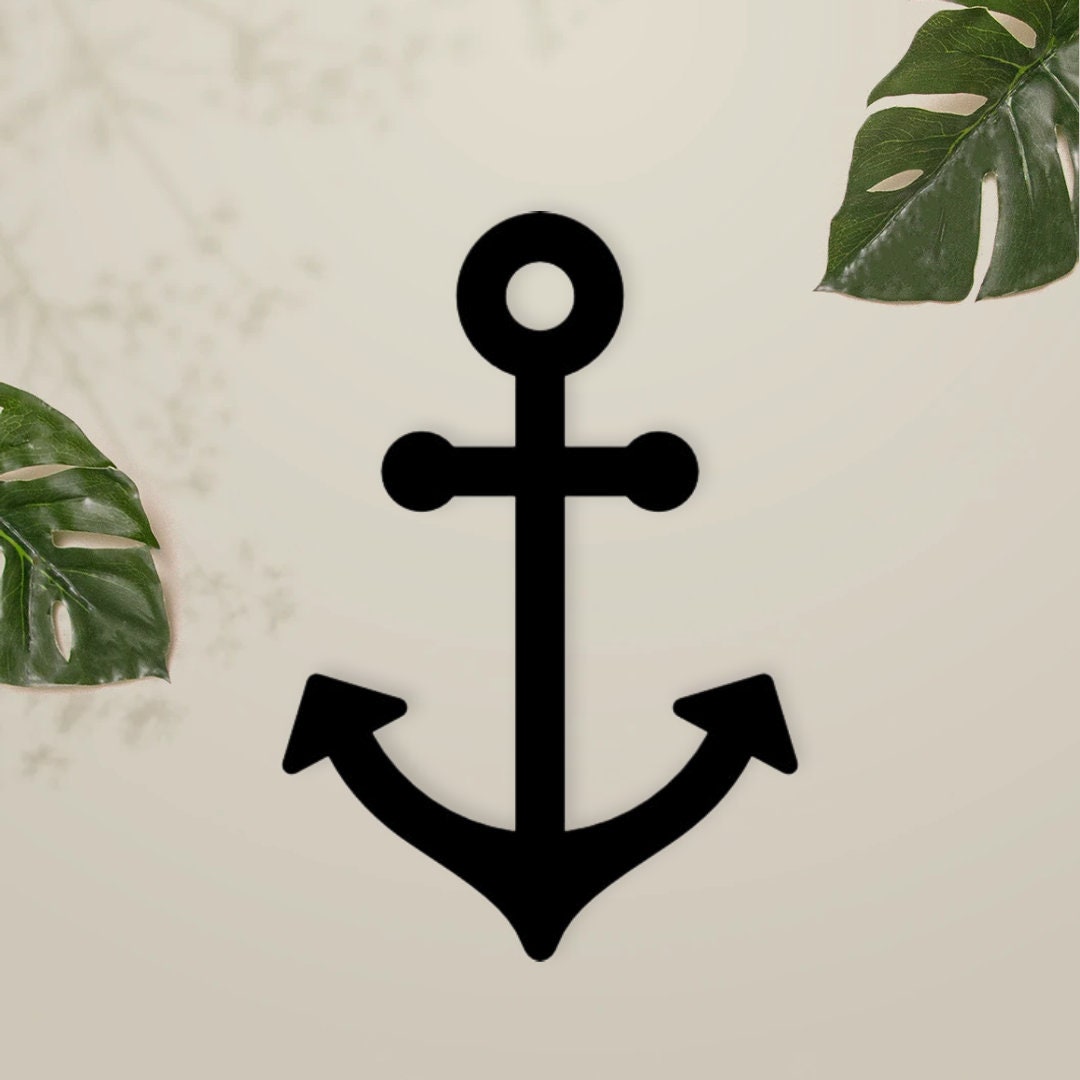 Décoration murale ancre marine, Déco thème mer, bateau & marin personnalisable – Idée originale pour intérieur ou chambre