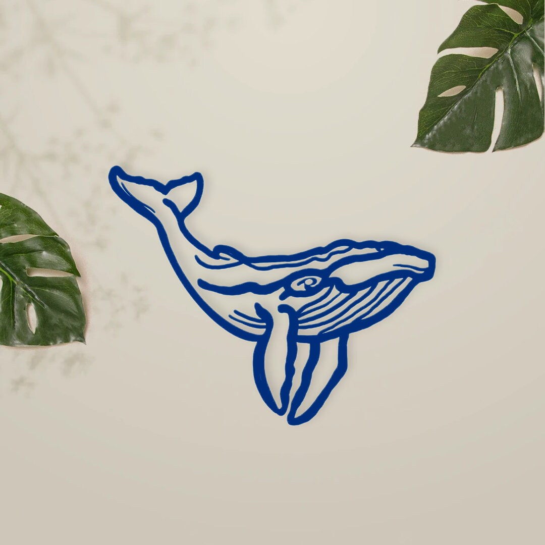 Décoration murale baleine personnalisable – Thème mer & animaux marins pour chambre bébe enfant