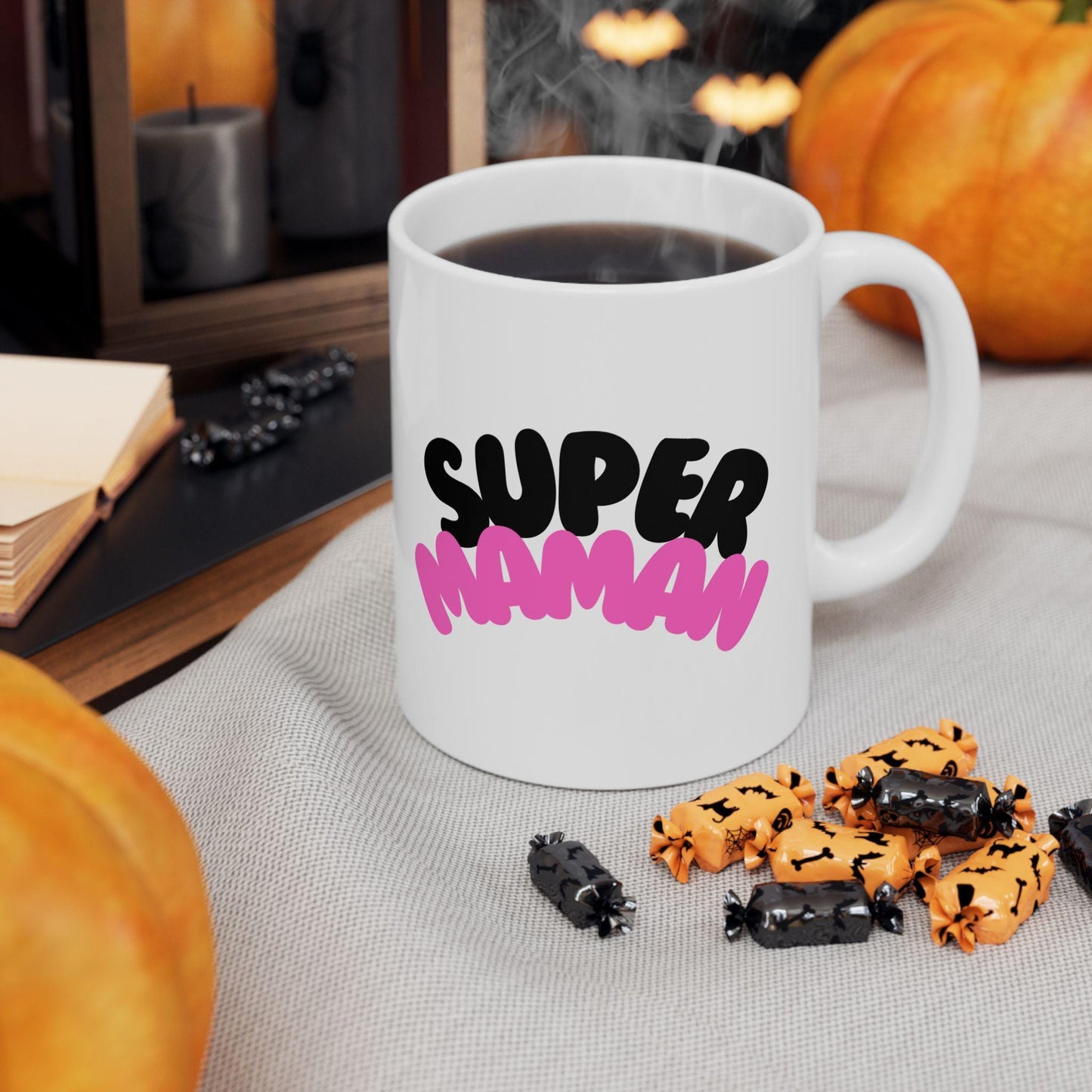Tasse Super Maman – Cadeau personnalisé Fête des Mères