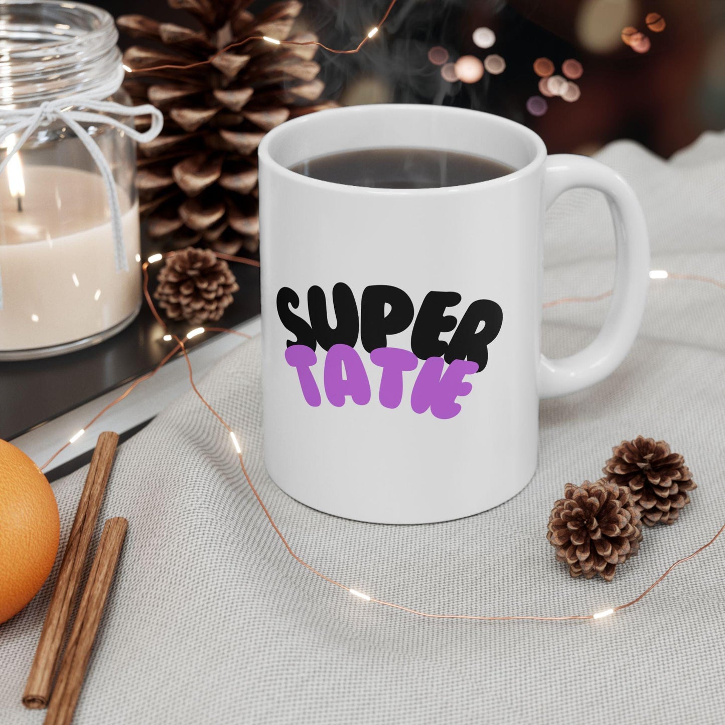 Tasse « Super Tatie » – Cadeau personnalisé pour tatie géniale