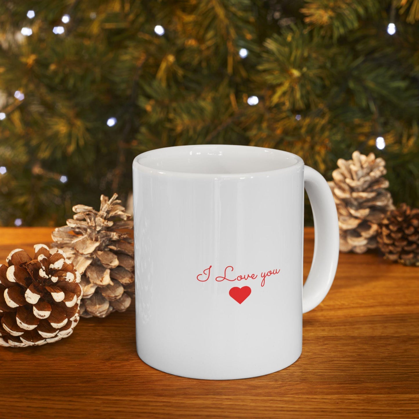 Tasse « I Love You » – Cadeau romantique personnalisé pour dire je t’aime, parfait pour anniversaire ou Noël