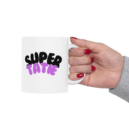 Tasse « Super Tatie » – Cadeau personnalisé pour tatie géniale