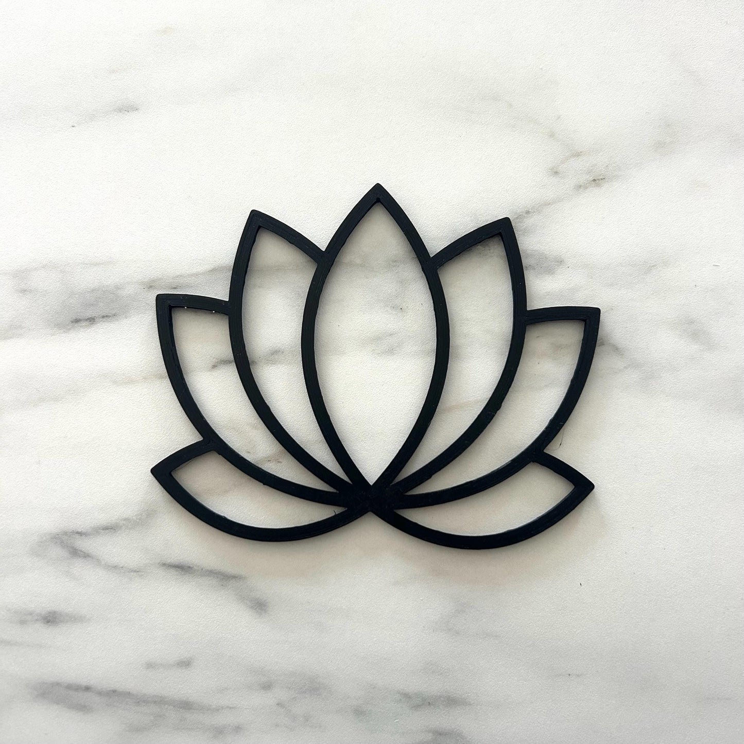 Décoration murale unique fleur de lotus, enseigne murale thème yoga déco symbole zen panneau géométrique pour salon tendance