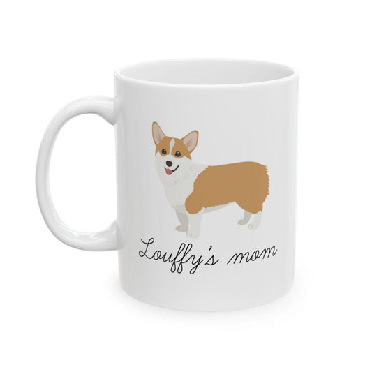 Mug Corgi personnalisé – Cadeau dog mom avec prénom