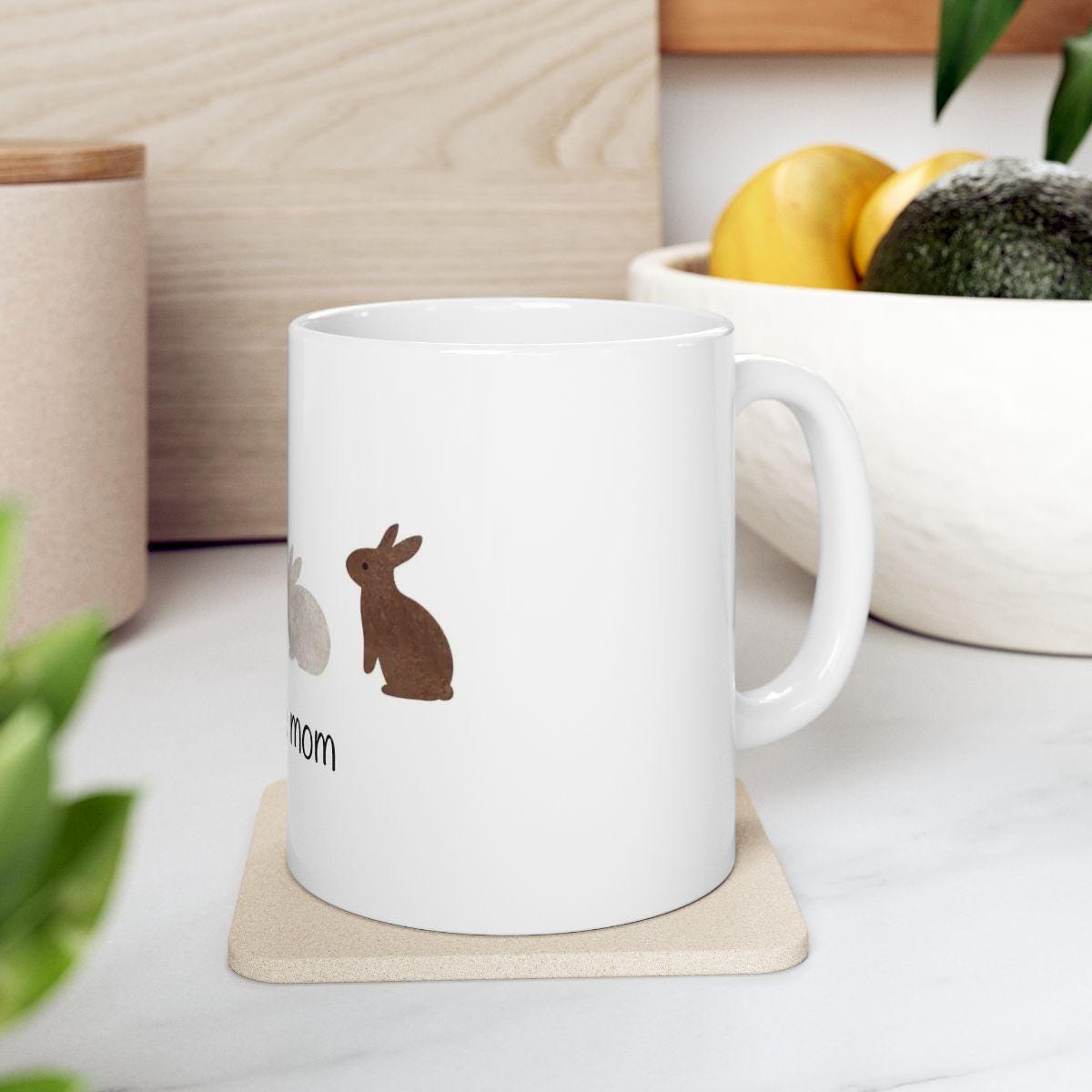 Mug lapin personnalisé – Cadeau rabbit mom