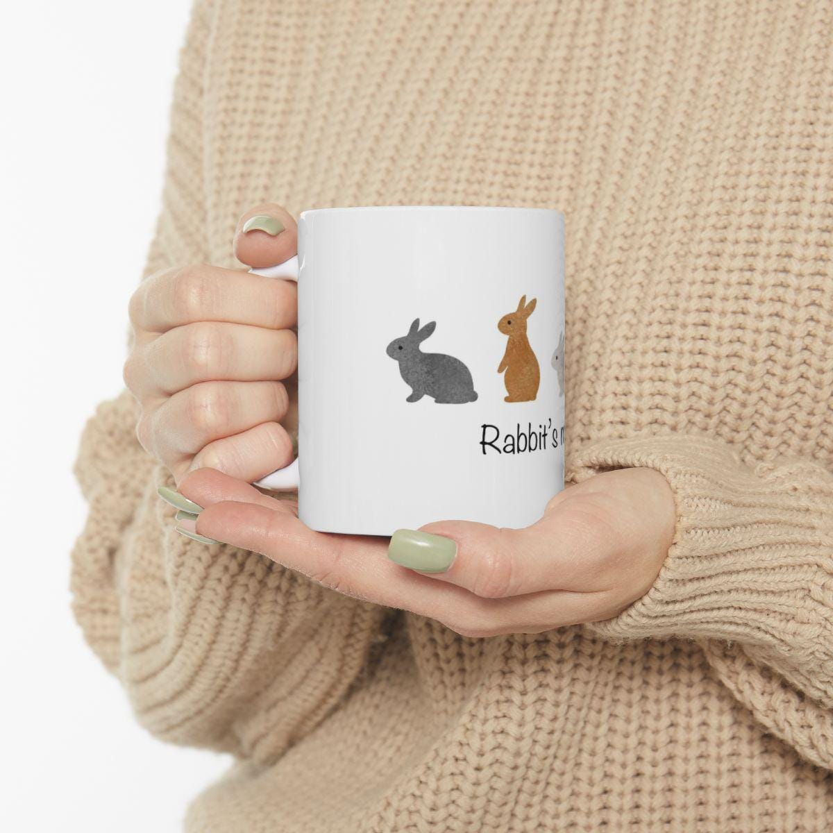 Mug lapin personnalisé – Cadeau rabbit mom