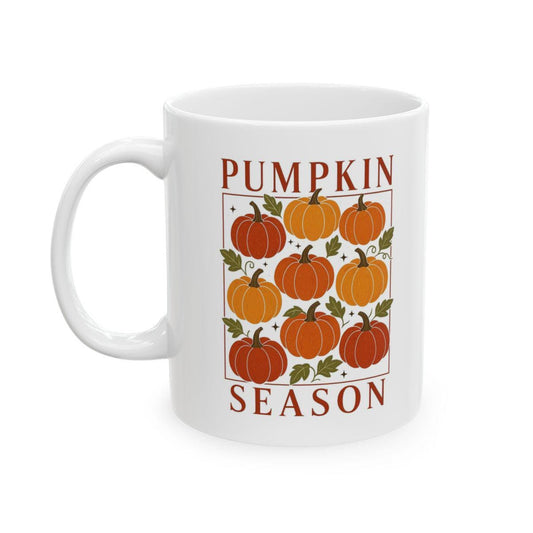 Tasse automne en céramique tasse halloween – Illustration citrouilles pumpkin Season tasse avec illustration de citrouilles mignonne nature