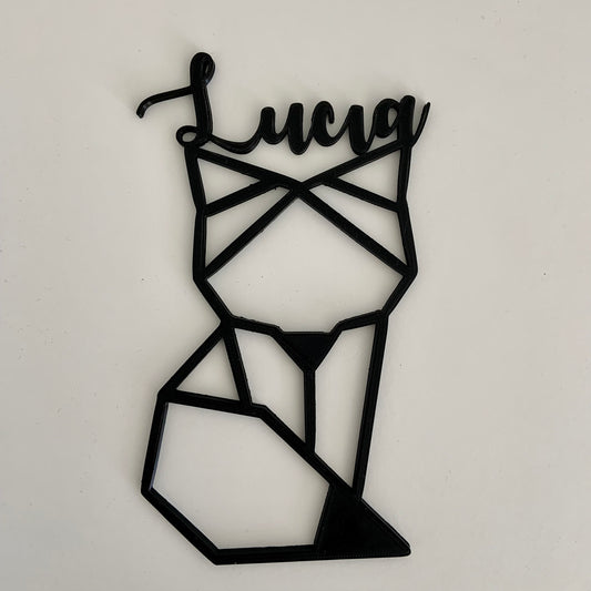 Décoration prénom chambre bébé enfant – Renard Origami personnalisé