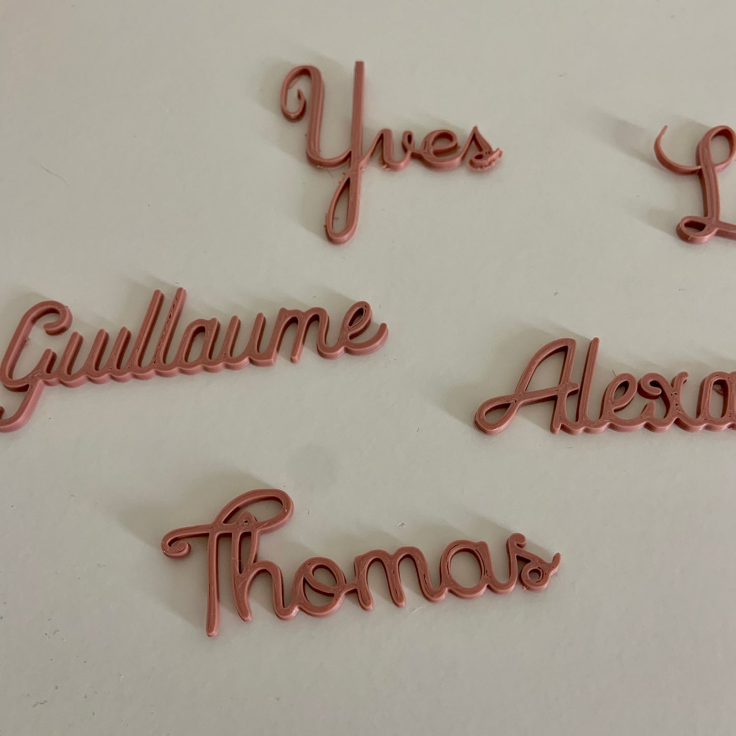 Marque-place personnalisé – Identificateur de prénom pour décoration de table