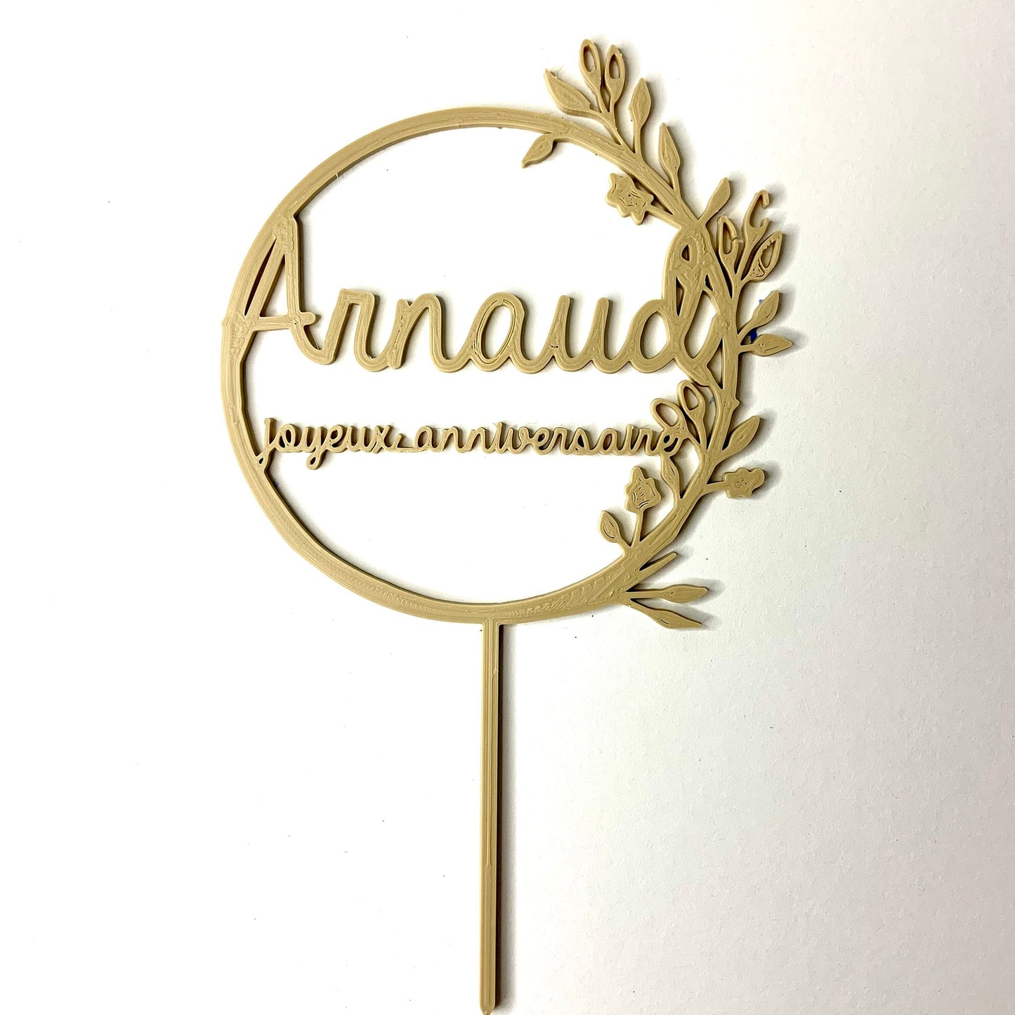 Cake Topper 3D Personnalisé – Décoration Unique pour Gâteau d’Anniversaire et Célébrations