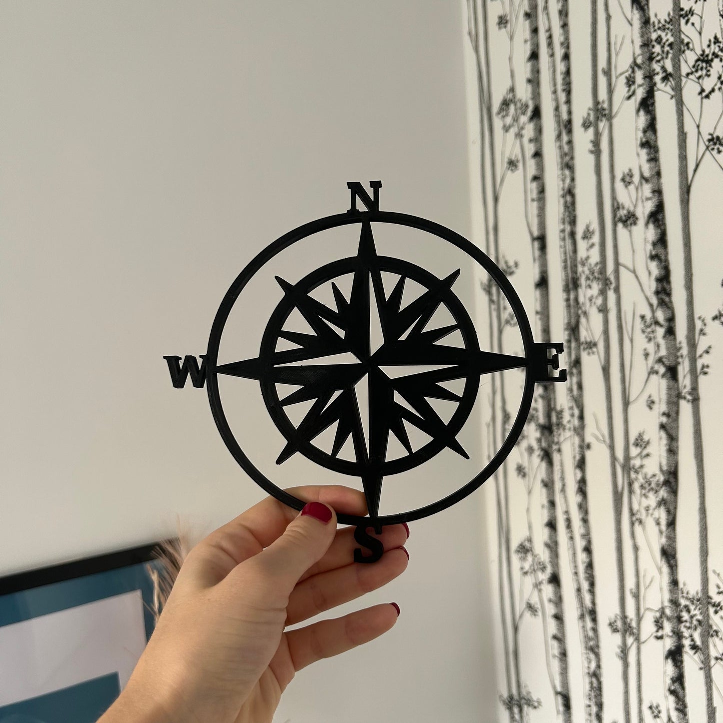 Boussole 3D Personnalisée – Décoration Murale Inspirante pour Maison et Bureau