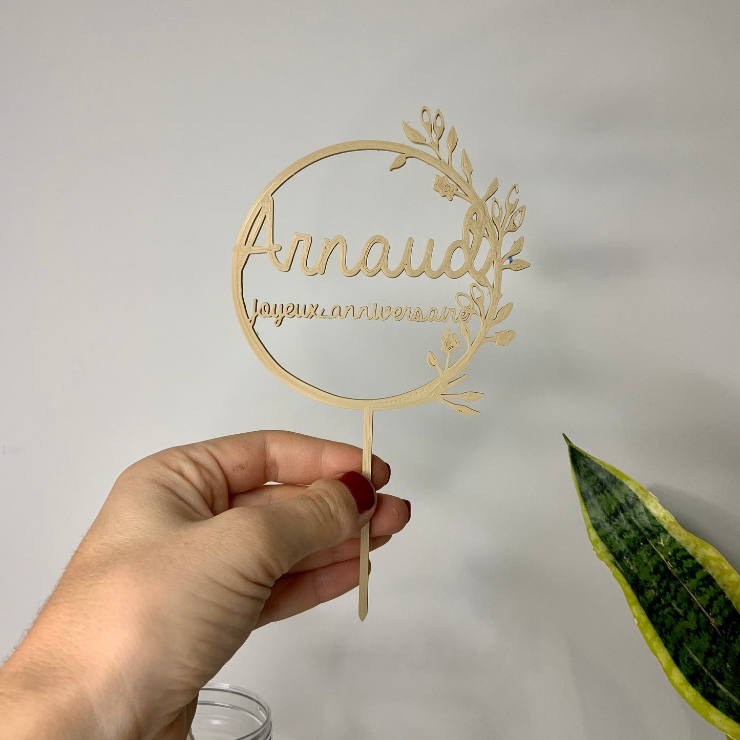 Cake Topper 3D Personnalisé – Décoration Unique pour Gâteau d’Anniversaire et Célébrations