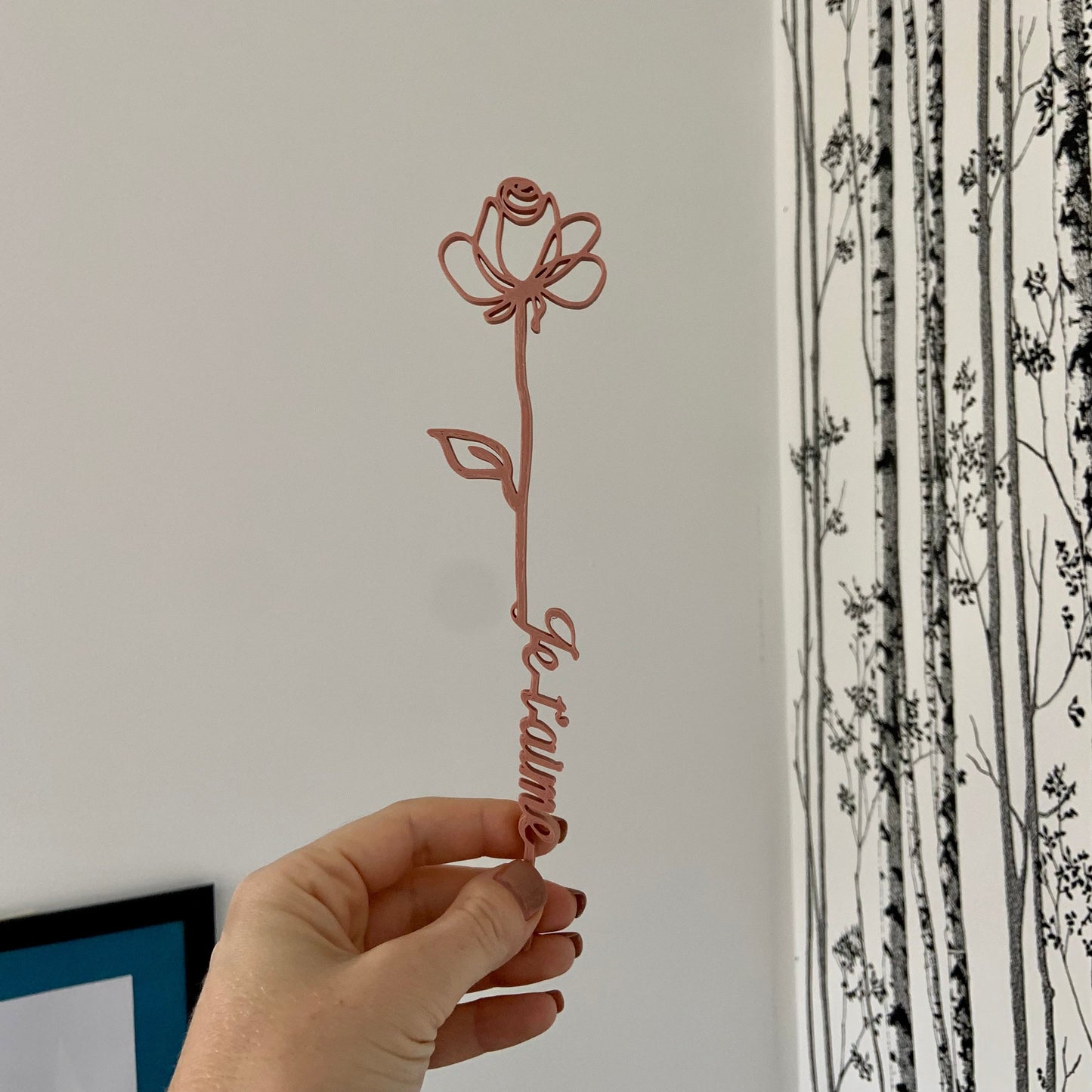 🌹 Rose Éternelle Personnalisée – Cadeau Symbolique pour Couple, Anniversaire ou Saint-Valentin