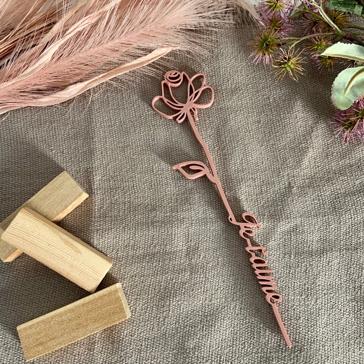 🌹 Rose Éternelle Personnalisée – Cadeau Symbolique pour Couple, Anniversaire ou Saint-Valentin