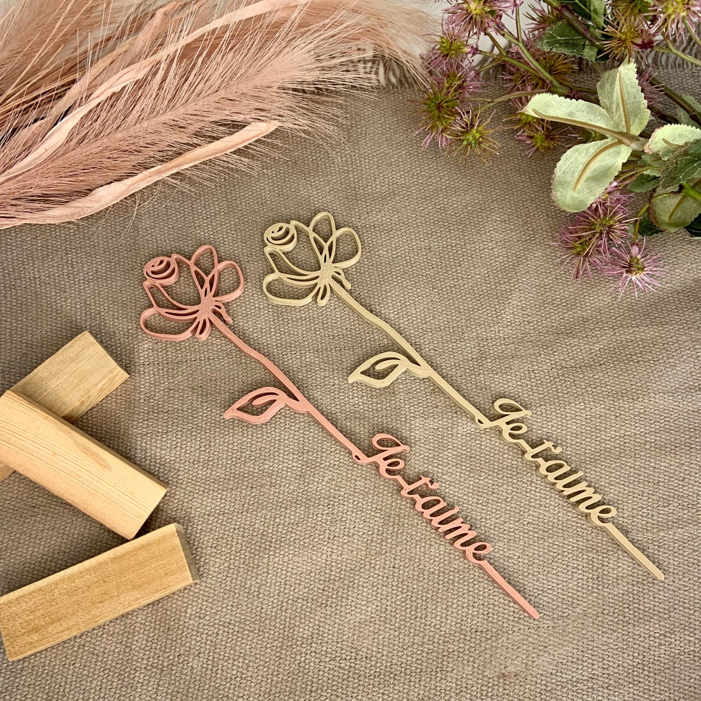 🌹 Rose Éternelle Personnalisée – Cadeau Symbolique pour Couple, Anniversaire ou Saint-Valentin