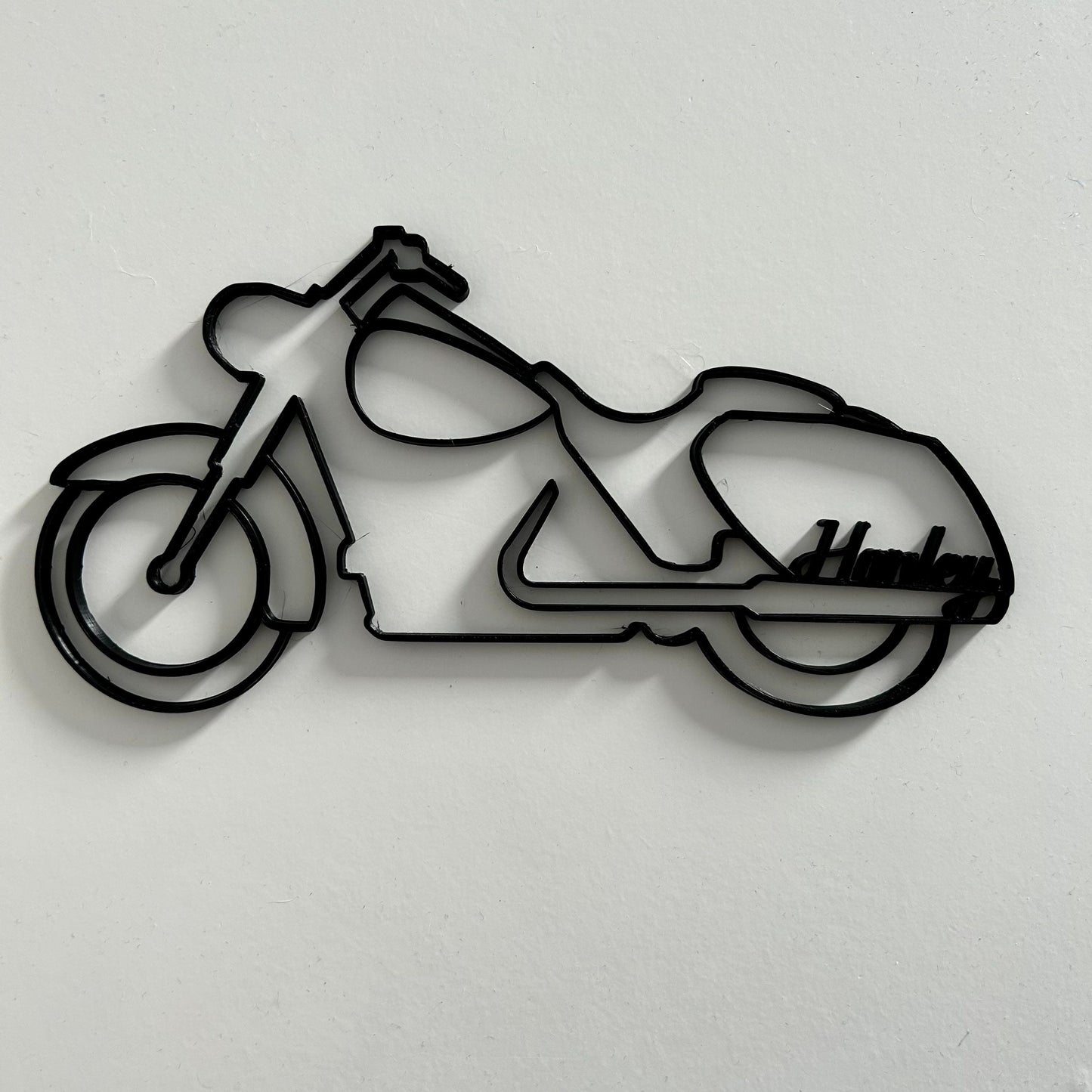 Décoration murale Harley personnalisée – Moto filaire noire moderne