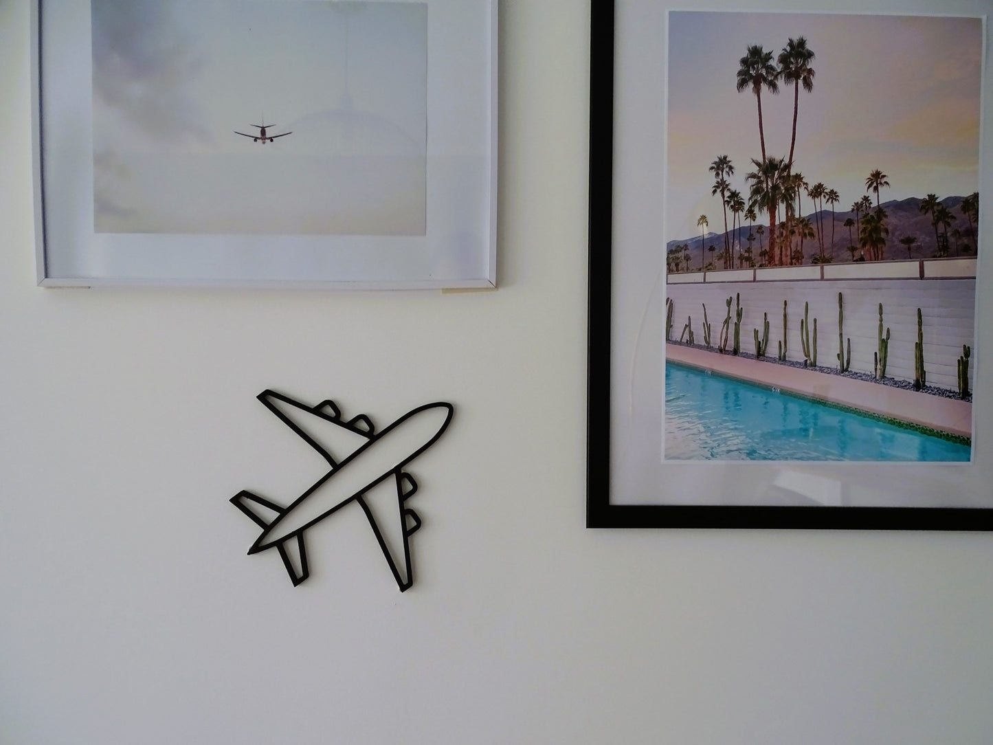 Avion décoratif mural personnalisable – Thème voyage & aviation moderne