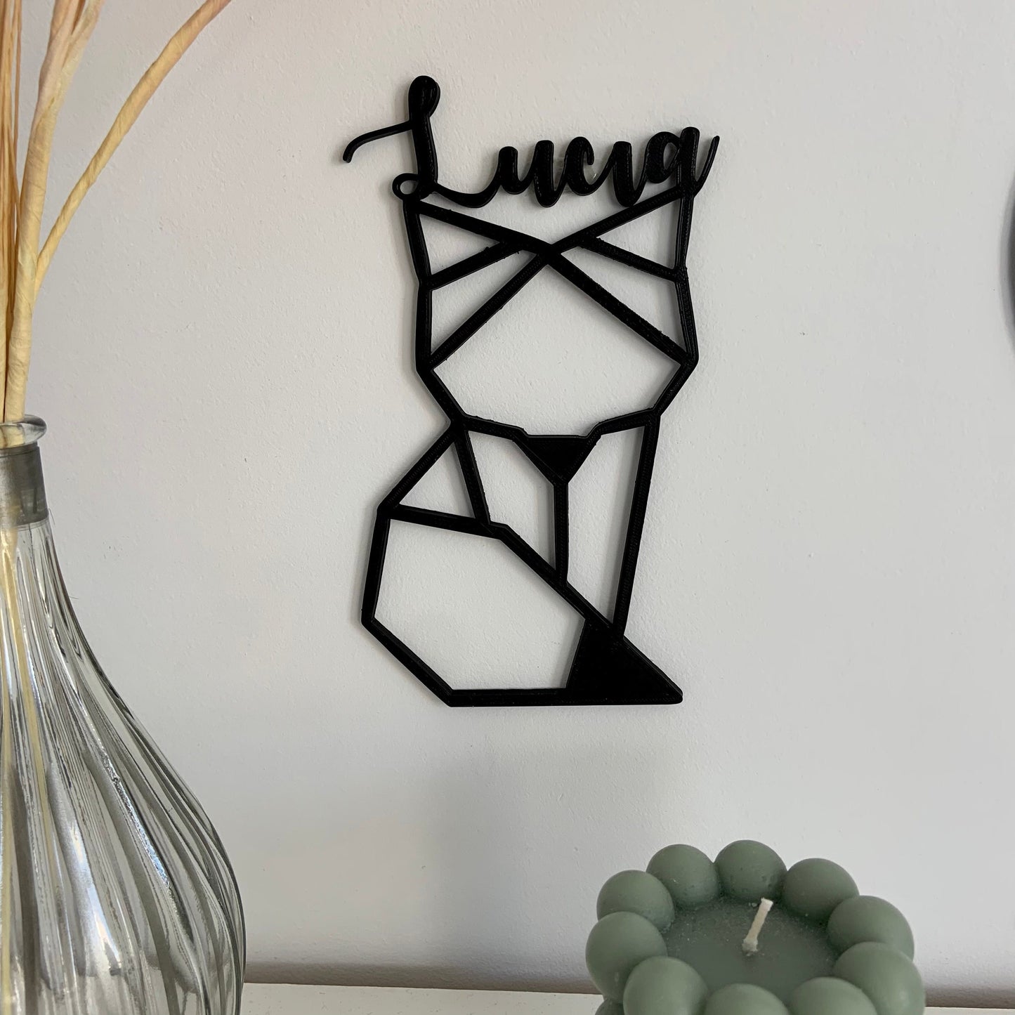 Décoration prénom chambre bébé enfant – Renard Origami personnalisé