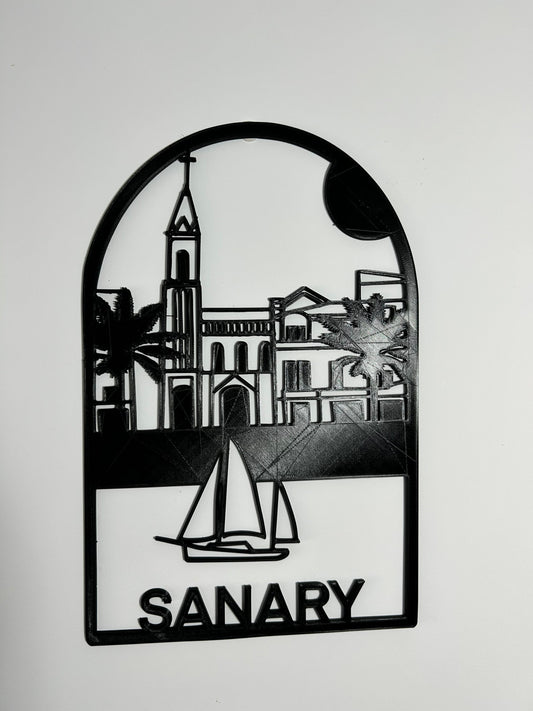 Décoration Murale 3D Sanary-sur-Mer – Souvenirs de la Ville du Sud, Var, Provence