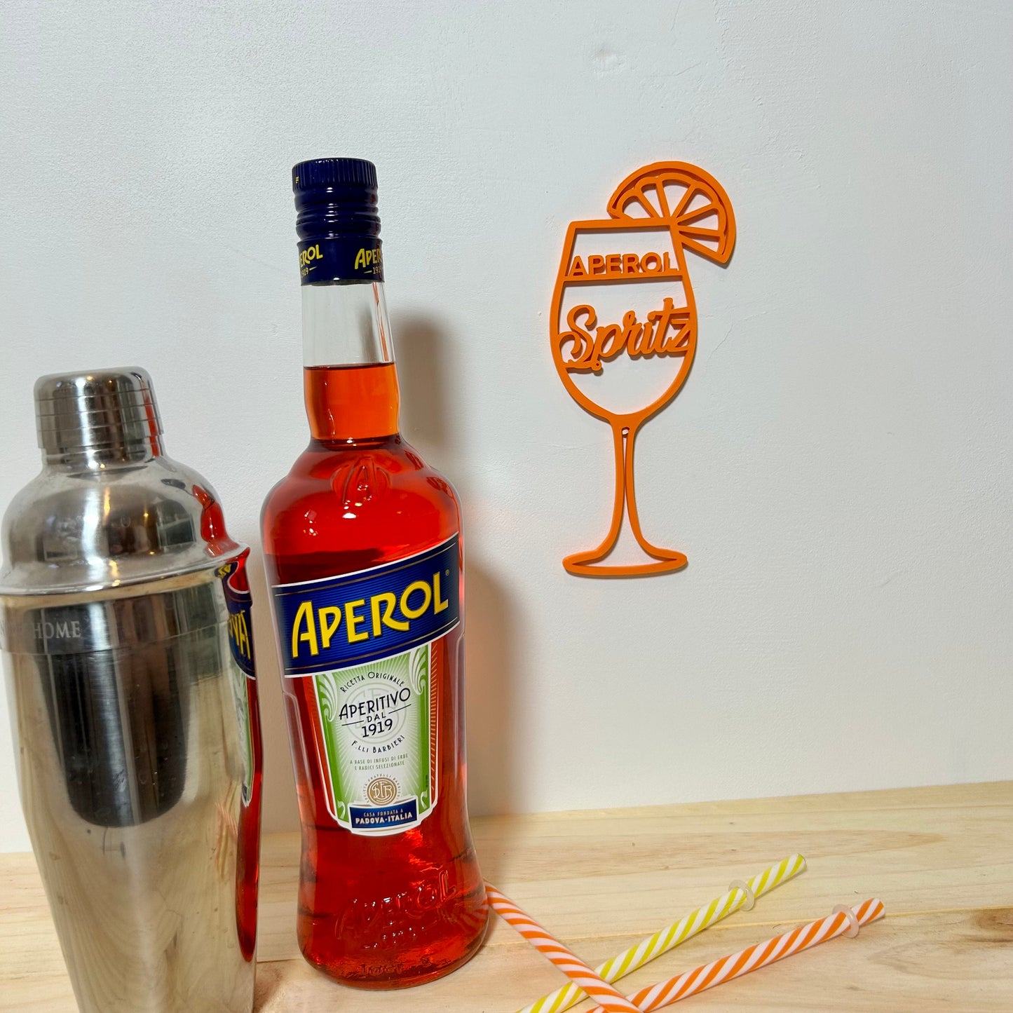 Décoration Murale Salon – Affiche Spritz Tendance, Style Bar Italien & Cocktail