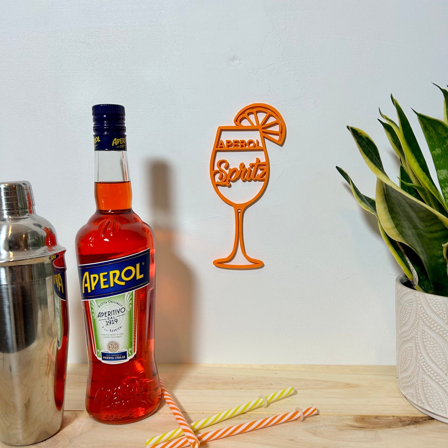 Décoration Murale Salon – Affiche Spritz Tendance, Style Bar Italien & Cocktail